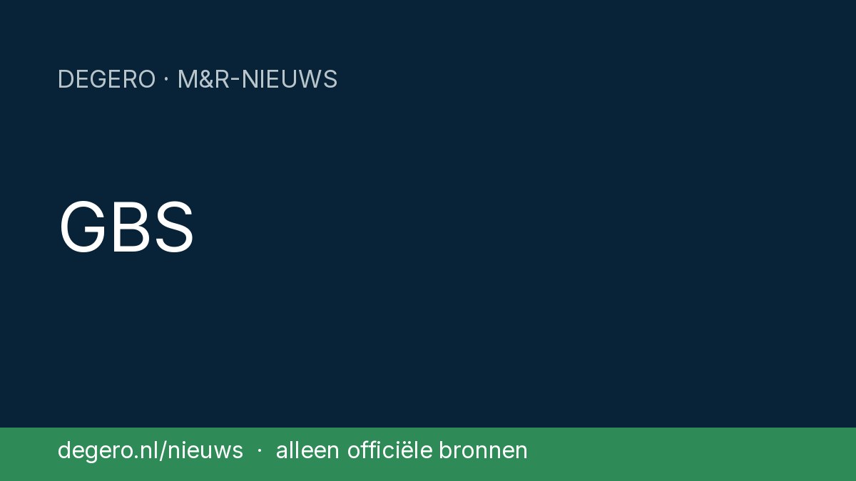 GBS – Degero M&R-nieuws